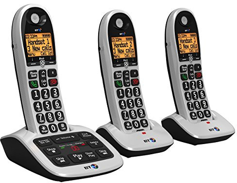 BT 4600 Trio Big Button Digital Cordless Answerphone with Advanced Call Blocking (Renewed)