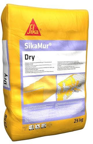 Sika - SikaMur Dry, Grigio chiaro - Intonaco macroporoso per la deumidificazione di murature - Alta traspirabilità - Sacco predosato da 25kg
