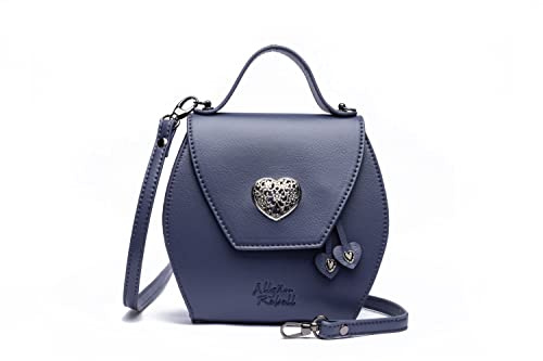 Allgäu Rebell Umhängetasche Oktoberfest mit süßen Herz Applikationen 16cm x 13cm x 3cm