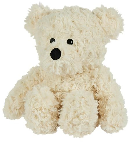 Warmies Plush Cream Curly Bear Microwavable Weighted Teddy with French Lavender Scent, Hot or Cold for Cool Relaxation and Warm Relief