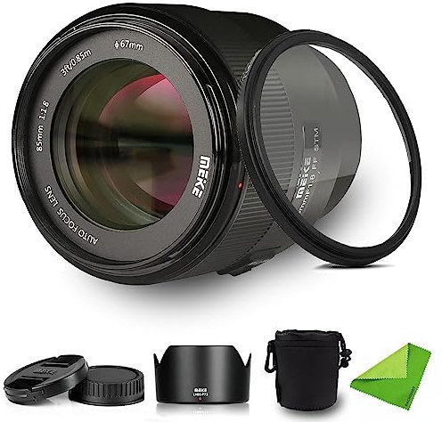 Meike 85mm F1.8 f/1.8 Z-Mount STM Auto Focus Full Frame Prime Lens for Nikon Z-Mount Cameras Z30/Z50/Z5/Z6/Z6 II/Z7/Z7 II/Z9 with 67mm Lens Filter