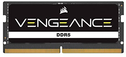 CORSAIR Vengeance SODIMM DDR5 RAM 16GB (1x16GB) 5600MHz CL48-48-48-90 1.10V Intel XMP 3.0 Laptop-Speicher – Schwarz (CMSX16GX5M1A5600C48)