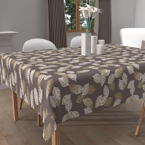 Soleil d'Ocra, Tovaglia stampata antimacchia quadrata 180x180 cm CERES