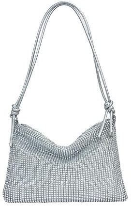 Ceeyoll Damen Glitzertasche Mit Strasssteinen - Umhängetasche Geeignet für Party, Freizeit und Date - Geschenke