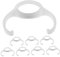 Yardwe 8 Stück Flaschengriff Griffe für Babyflaschen Flaschengreifer für Babys Babyflaschengreifer Flaschenhalter für Babys pp Weiß