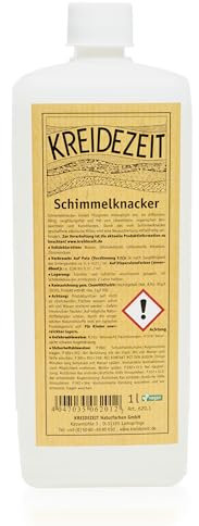 Kreidezeit Schimmelknacker – Biozidfreies Mittel gegen Schimmel | Pilzsporen bindend | Diffusionsfähig & Alkalisch | Vergilbungsfrei | Vegan (1 L)