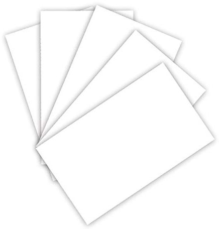 folia 6122/4/00 - Tonkarton 220 g/m², Bastelkarton in weiß, DIN A4, 100 Blatt, als Grundlage für zahlreiche Bastelarbeiten