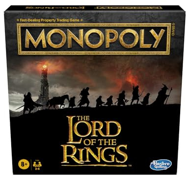 Monopoly: The Lord of The Rings Edition Board Game Inspired by The Movie Trilogy, Family Games, Ages 8 and Up (Amazon Exclusive)