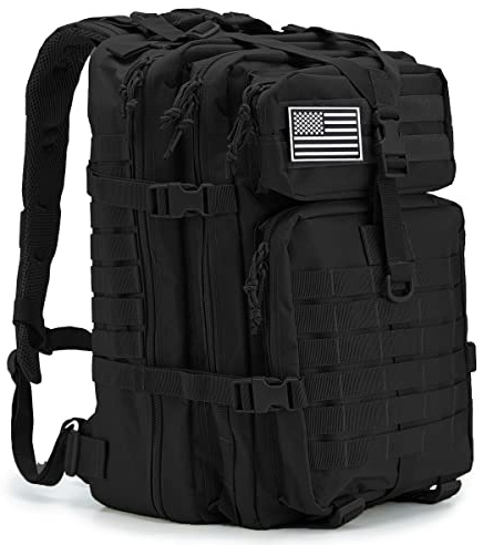 QT&QY Zaino tattico militare 45 litri con sistema Molle Adatto la caccia e l'outdoor Zaino da assalto 3 giorni Zaino escursioni escursioni campeggio