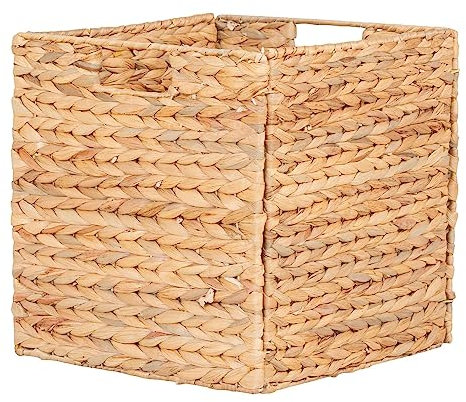 Passo Basket - Panier pliable en jacinthe d'eau 30x30x30 cm