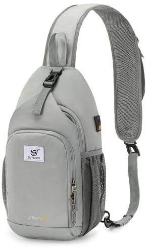 SKYSPER Sling Bag RFID Crossbody Sling Backpack Cross Body Shoulder Bag Travel Hiking Daypack for Women Men(Sagegreen,Medium)