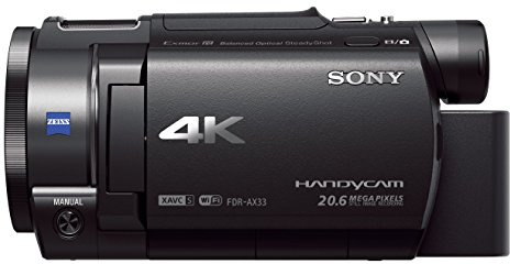 Sony FDR-AX33 4K Ultra HD Handycam with Exmor R CMOS sensor (Renewed)