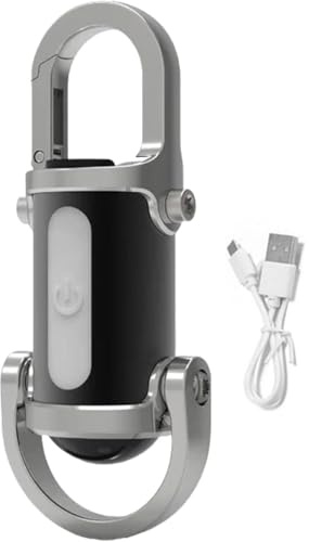 Lumilinks Mini Torch,2025 New Lumilinks Mini Lampe de poche étanche Porte-clés,Lampe torche porte-clés LED,Mini lampe LED porte clés de poche rechargeable par USB,pour l'extérieur,le camping (Noir)
