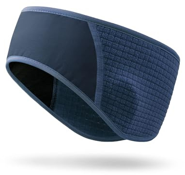 Onwander Winter Sport Headband for Running Cycling, Windproof Fleece Thermal Ear Warmers for Men Women, Moisture Wicking Lightweight Headband Under Helmet