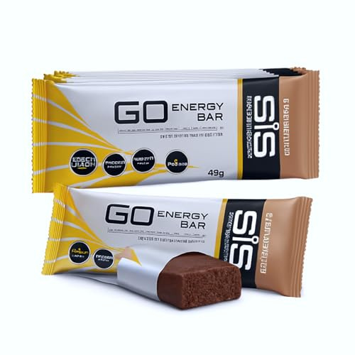 MM SIS Go Energy Bar – High Carb, Fruit Infused, Chocolate Fudge Flavour (6 Pack) – Ideal for Running, Cycling & Training – 25g Carbs per Bar