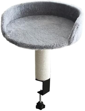 Cantelera de gato de escritorio - cama de gato para escritorio extraíble, accesorio de de almohadilla suave | Cómoda plataforma para dormir elevada Relajación de gatos, lugar de descanso montado