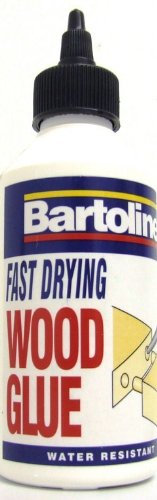 Bartoline Fast Drying Wood Glue, 250 ml, D3 Water Resistant, Dries Clear, Suitable for All Types of Wood, Including MDF and Chipboard, Fast Bond, May Require Clamping