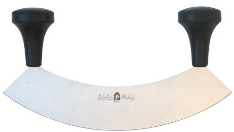 Mezzaluna,manici in nylon,lama inox