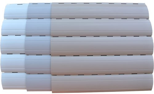 5 x 2 Meter PVC Rollladenlamelle Profil Rolladenlamelle Maxi 52mm Farbe: Beige