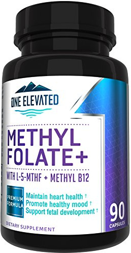 Double Strength & Most Bioactive Methyl Folate! Uniquely Formulated with Highest Pharmaceutical Grade Methylcobalamin (B12), Niacin, B1, B2 B6. Works Synergistically for Max Results-3 Month Supply