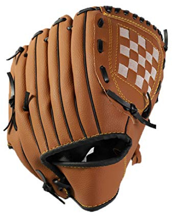 CZ-XING Gants de Baseball Sport pour Adultes/Adolescents - Gants de Softball Multicolore (Marron, L)