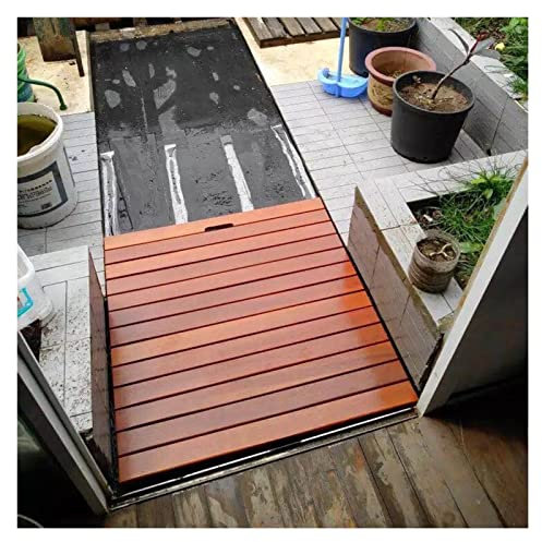 SRNSAEB Badematten Fußmatte für Eingangstür, Strapazierfähige Anti-Rutsch-Badematte für Die Dusche, Holzmatte für Den Innen- und Außenbereich für Balkon, Terrasse, Wohnmobil, Terrasse, Garten, Pool