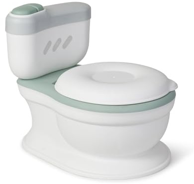 Orinal Musical Infantil Saro con Melodía, Sonido de Descarga, Borde Antisalpicaduras, Porta Rollos, Asiento Blando, Compartimento para Toallitas