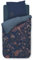 PiP Studio Bettwäsche Buenas Noches Dunkelblau Perkal Blüten Vogel Gestreift Ornamente Paisley, Größe:155 cm x 220 cm