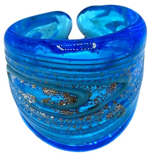 VENETIANSK MURRIN antik glasring VR800B, 16, Glas, Vatten
