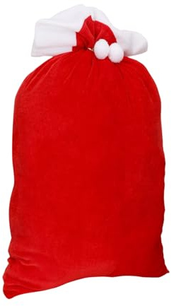 Sacchetti Babbo Natale Borsa Grande per Regali | Regalo Per Feste Con Giocattoli Caramelle Per Vacanze Di Natale E Capodanno