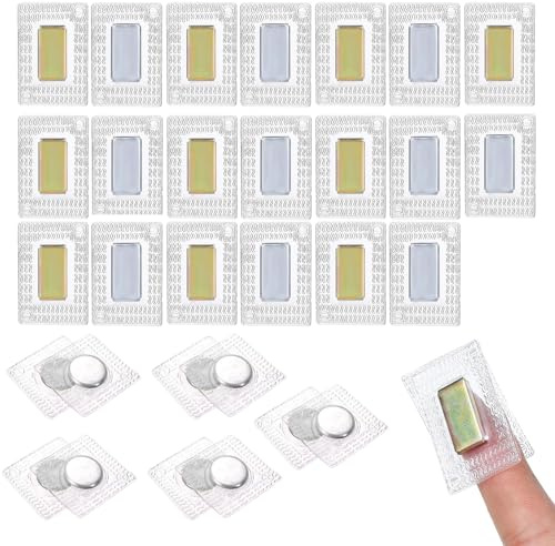 30 Paar Magnete zum Einnähen Versteckter Magnetverschluss Magnetknöpfe 20mm/10mm Magnetverschluss Nähmaterialien Können für Dünne Stoffe Taschen Kleidungfutter DIY Nähen