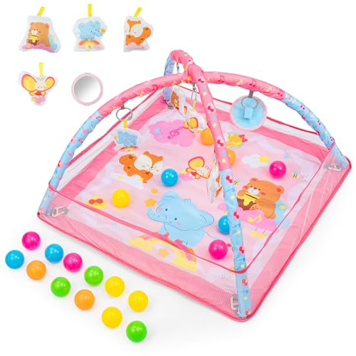 Baby Play Mat& Activity Baby Play Gym with Arch, Playmat for Newborns & Infants (0-36 Months)