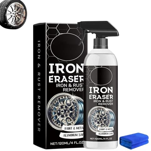 Antirouille Spray Métal, Destructeur de Rouille Puissant, Anti-Rouille Métal Hautement Concentré, Spray Anti-Rouille, Iron Eraser Rust Remover Spray pour Acier & Fer, Produit pour Enlever la Rouille