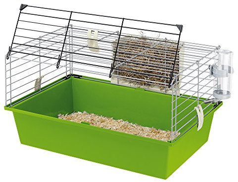 Ferplast Meerschweinchenkäfig, Kleintierkäfig, CAVIE 60 Kleintierzubehör inklusive, 58 x 38 x h 32 cm.