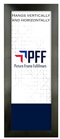 PFFO 14x25 Picture Frame for Panoramic Art or Prints, Black Frame for Modern or Traditional Wall Decor