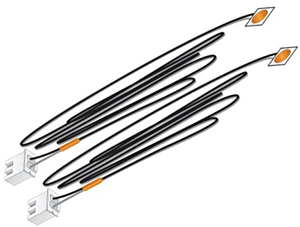 Woodland Scenics JP5736 Just Plug(TM) Lighting System, LED Stick-On Lights, 30mA Orange (2) by Woodland Scenics