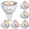 Bonlux Bombillas LED GU5.3 12V MR16 LED 6W Equivalentes a 50W 60W Lámparas Halógenas Foco GU5.3 Blanco Cálida 3000K MR16 Spotlight Ángulo de haz de 38 ° No regulable 6 unidades