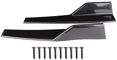 Chrees Seitenrock, Body Skirt, Universal Seitenschweller, Wipparm, Splitter, Seitenflügel, Flügeldiffusor, Body Kit, Glänzendes Schwarz, 45 x 8,3 cm, (Chreesziqt0g21gm)