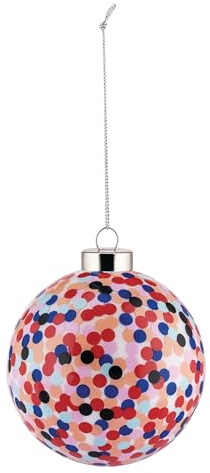 Alessi Proust AM43 2 - Palla per Albero di Natale di Design, in Vetro Soffiato Decorata a Mano
