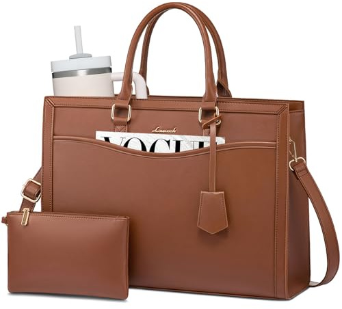 LOVEVOOK Laptop Tote Bag for Women, Office Work Bag Briefcase fit for 15.6 inch Laptop, Large Capacity Teacher Bag Handbag