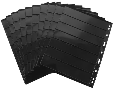 HAPINARY 10sheets Convenient Stamp Holder Album Reusable Pages Stamp Collecting Supply for