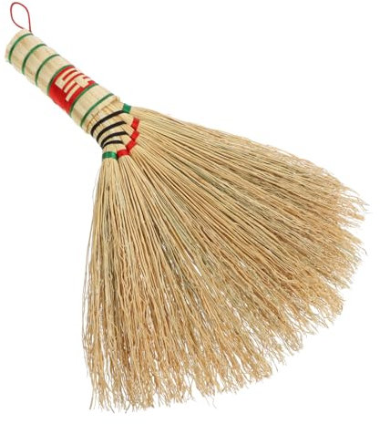 Ipetboom Mini-Besen Für Tischreinigung Kleiner Handbesen Aus Robustem Material Kompakt Und Tragbar Für Engen Raum Traditionelle Handwebmethode Geeignet Für Büro Und Hausreinigungsaufgaben