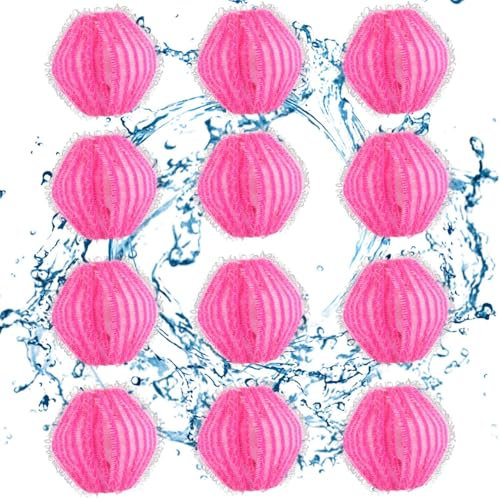 12 Stücke Tierhaarentferner Waschmaschine, Wiederverwendbarer Tierhaarentferner, Hundehaare Entfernen, FusselbäLle Waschmaschine Für Hundehaare Und Katzenhaarentferner Waschmaschine