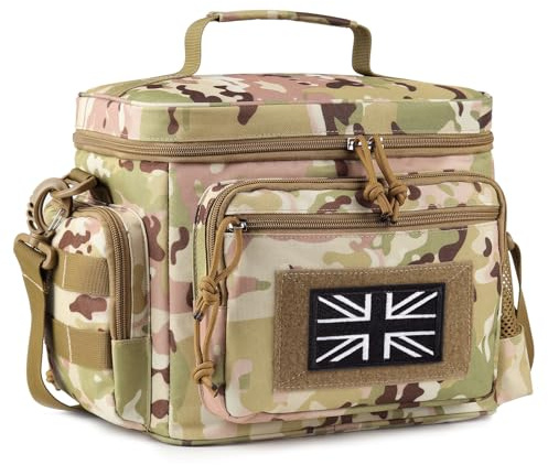 Lunchbox für Herren – Taktische Kühltasche mit MOLLE-System, auslaufsicher & isoliert – Lunch Cooler für Damen und Erwachsene mit verstellbarem Schultergurt