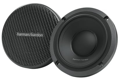Harman Kardon Flow 300S Altavoz de Rango Medio 3, 60W RMS, Conos de Cerámica DCC con Plus One, Sensibilidad 91dB, Respuesta 200Hz-10kHz para Instalación de Lujo y Audio de 3 Vías en Coche