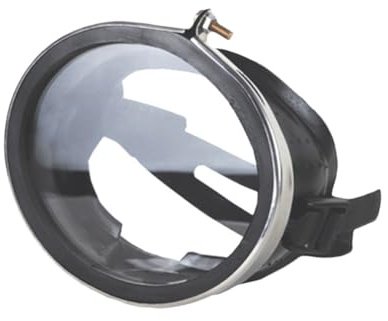 OFFIGAM Maschera Vetro per Nuotare Design Anti-fog e Struttura in Acciaio Inox e Gomma, per Snorkeling e Festa , Maschera Sub per Immersioni e Nuoto