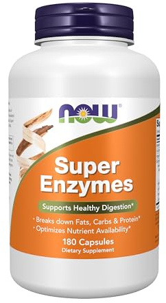 Now Foods Super Enzymes, 180 Capsules