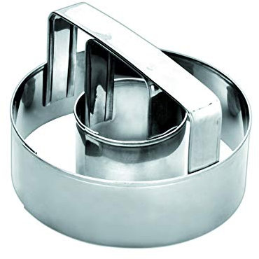 Ibili Donut-Ausstecher 7,5 cm aus Edelstahl, silber, 7.5 x 7.5 x 5 cm