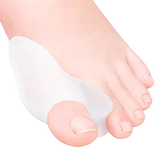 Gel Großer Zeh Zehenspreizer Ballenschutz 4 Pack zur Schmerzlinderung durch Reibung, Druck und Hallux Ballen