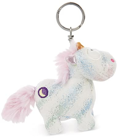 NICI- Llavero Theodor & Friends Unicornio Moon Keeper 10cm Green, Color Blanco (48620)